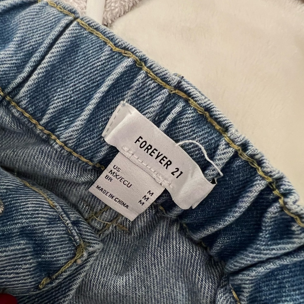 Forever 21 Cinched Waist Baggy Jeans - Size M